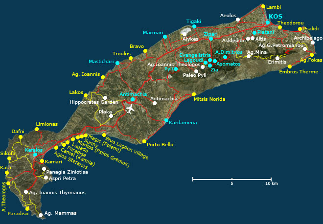 Kardamena Kos Map